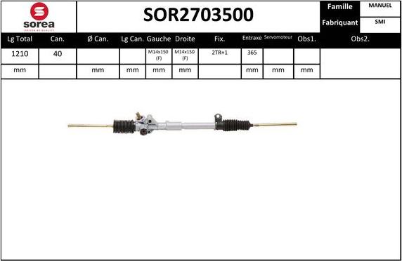 EAI SOR2703500 - Кормилна кутия vvparts.bg