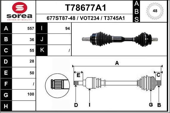 EAI T78677A1 - Полуоска vvparts.bg