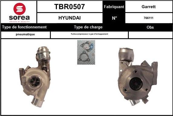 EAI TBR0507 - Турбина, принудително пълнене с въздух vvparts.bg