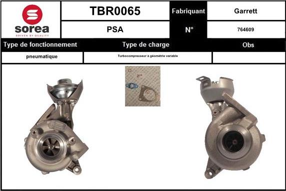 EAI TBR0065 - Турбина, принудително пълнене с въздух vvparts.bg