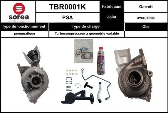 EAI TBR0001K - Турбина, принудително пълнене с въздух vvparts.bg