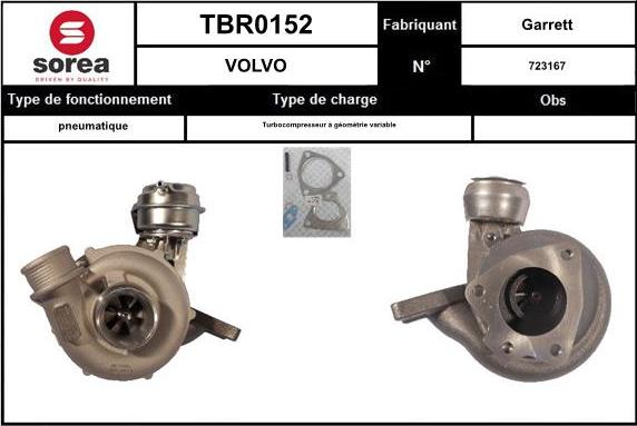 EAI TBR0152 - Турбина, принудително пълнене с въздух vvparts.bg