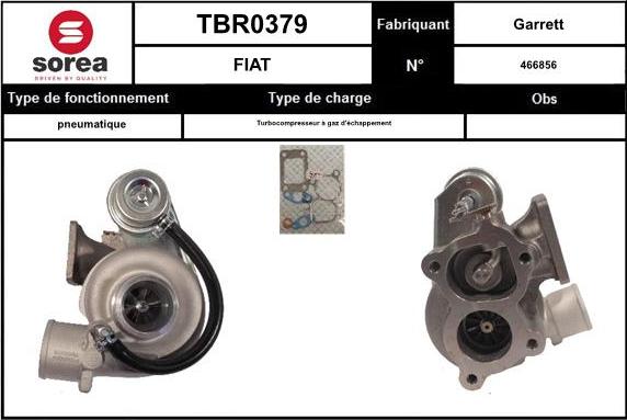 EAI TBR0379 - Турбина, принудително пълнене с въздух vvparts.bg