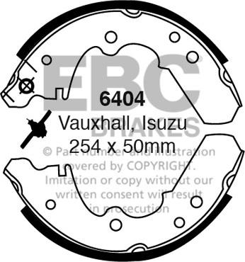 EBC Brakes 6404 - Комплект спирачна челюст vvparts.bg