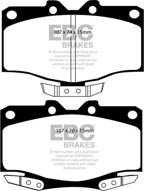 Lucas Electrical GDB1133 - Комплект спирачно феродо, дискови спирачки vvparts.bg