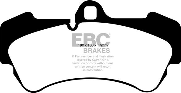 EBC Brakes DP41521R - Комплект спирачно феродо, дискови спирачки vvparts.bg