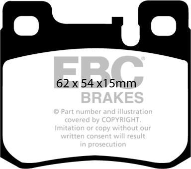 EBC Brakes DP31026C - Комплект спирачно феродо, дискови спирачки vvparts.bg