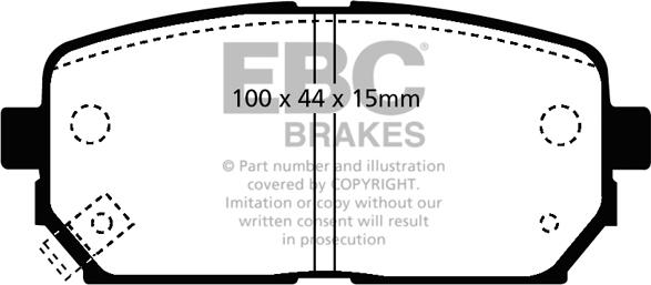 BENDIX Braking BPD2161 - Комплект спирачно феродо, дискови спирачки vvparts.bg