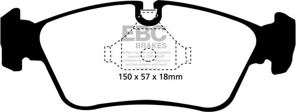 DriveTec DPAD1421 - Комплект спирачно феродо, дискови спирачки vvparts.bg