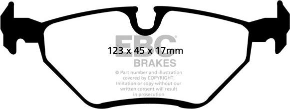 EBC Brakes DP1289 - Комплект спирачно феродо, дискови спирачки vvparts.bg