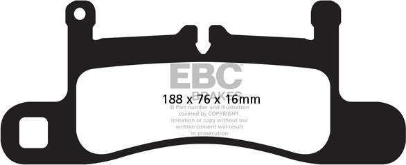 EBC Brakes DP42098R - Комплект спирачно феродо, дискови спирачки vvparts.bg