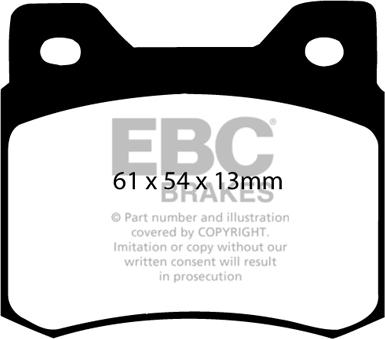 EBC Brakes DP2464 - Комплект спирачно феродо, дискови спирачки vvparts.bg