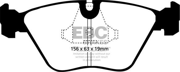 EBC Brakes DP2689 - Комплект спирачно феродо, дискови спирачки vvparts.bg