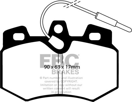 EBC Brakes DP2626 - Комплект спирачно феродо, дискови спирачки vvparts.bg