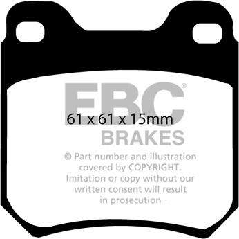 EBC Brakes DP2675 - Комплект спирачно феродо, дискови спирачки vvparts.bg