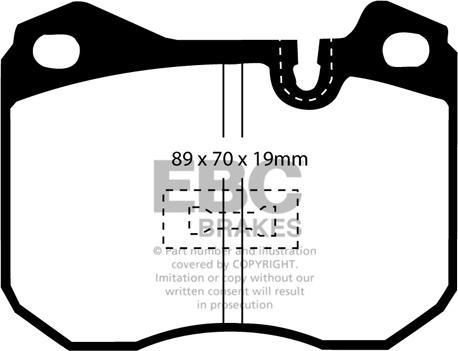 EBC Brakes DP2345 - Комплект спирачно феродо, дискови спирачки vvparts.bg