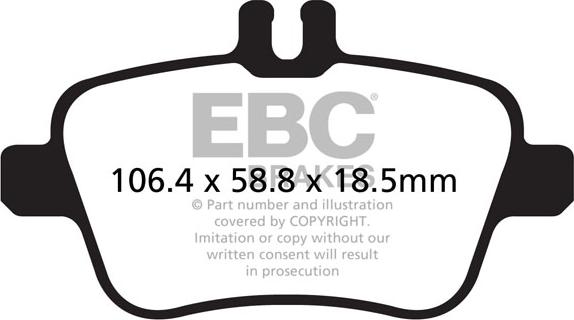 EBC Brakes DP32157C - Комплект спирачно феродо, дискови спирачки vvparts.bg