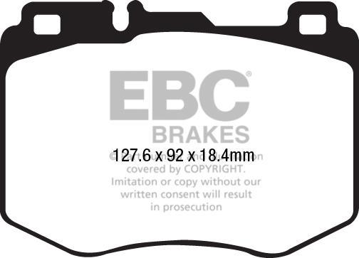 EBC Brakes DP22210 - Комплект спирачно феродо, дискови спирачки vvparts.bg