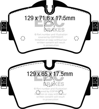 FTE 182211 - Комплект спирачно феродо, дискови спирачки vvparts.bg