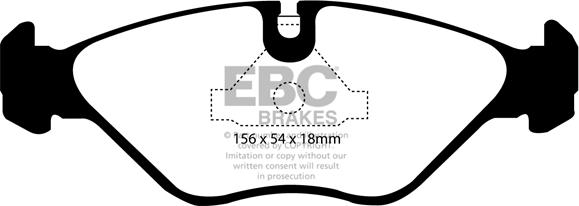 EBC Brakes DP2751 - Комплект спирачно феродо, дискови спирачки vvparts.bg