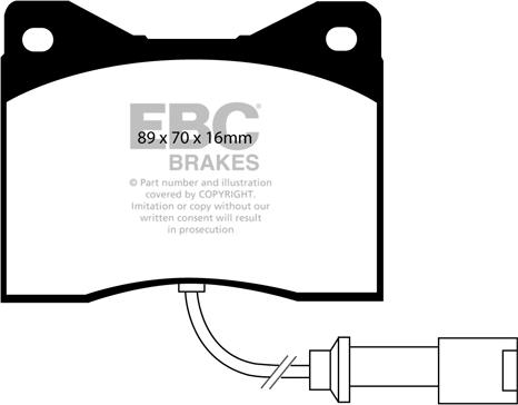 EBC Brakes DP753 - Комплект спирачно феродо, дискови спирачки vvparts.bg