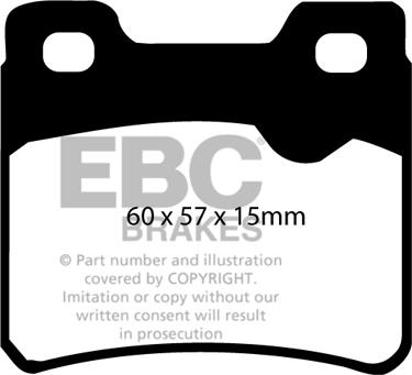 EBC Brakes DP2761 - Комплект спирачно феродо, дискови спирачки vvparts.bg