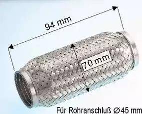 Eberspächer 99.001.79 - Гъвкава тръба, изпускателна система vvparts.bg