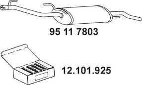 Eberspächer 95 11 7803 - Крайно гърне vvparts.bg