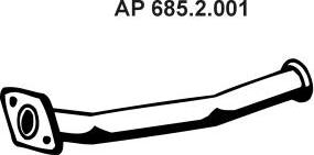 Eberspächer 685.2.001 - Изпускателна тръба vvparts.bg