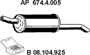 Eberspächer 674.4.005 - Крайно гърне vvparts.bg