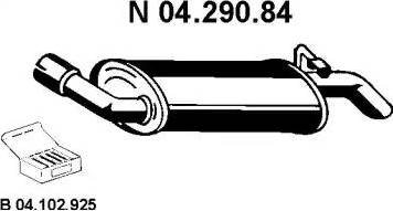 Eberspächer 04.290.84 - Крайно гърне vvparts.bg