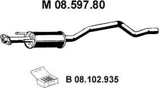 Eberspächer 08.597.80 - Средно гърне vvparts.bg