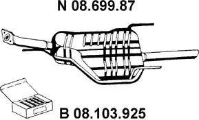 Eberspächer 08.699.87 - Крайно гърне vvparts.bg