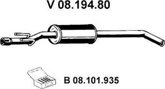 Eberspächer 08.194.80 - Предно гърне vvparts.bg