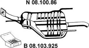 Eberspächer 08.100.86 - Крайно гърне vvparts.bg