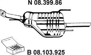 Eberspächer 08.399.86 - Крайно гърне vvparts.bg