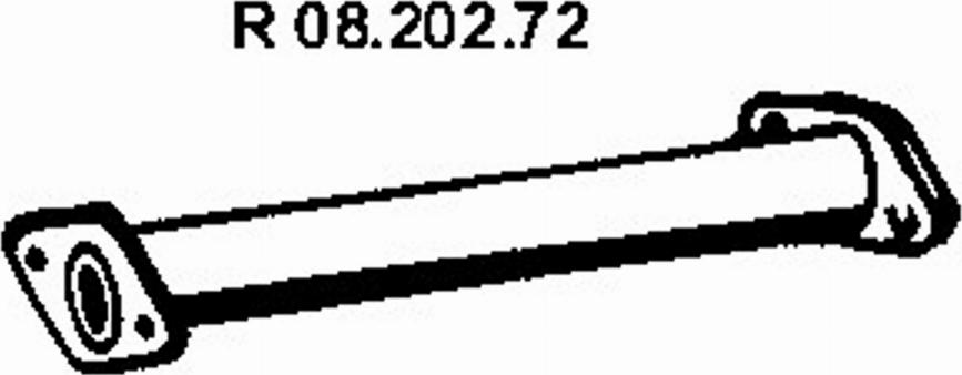 Eberspächer 08.202.72 - Изпускателна тръба vvparts.bg