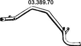 Eberspächer 03.389.70 - Изпускателна тръба vvparts.bg