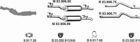 Eberspächer 232619 - Изпускателна система vvparts.bg