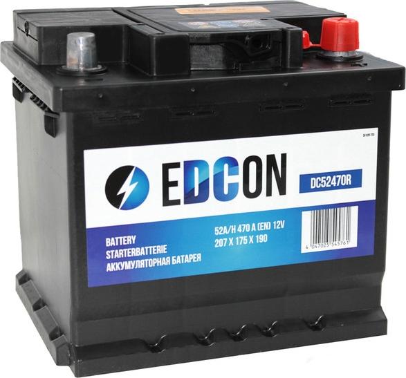Edcon DC52470R - Стартов акумулатор vvparts.bg