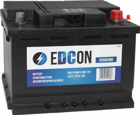 Edcon DC60540R - Стартов акумулатор vvparts.bg