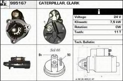 EDR 995167 - Стартер vvparts.bg