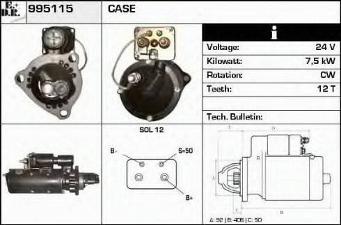 EDR 995115 - Стартер vvparts.bg