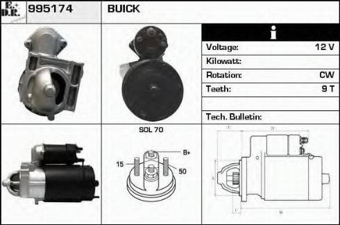 EDR 995174 - Стартер vvparts.bg