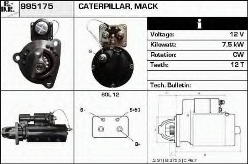 EDR 995175 - Стартер vvparts.bg