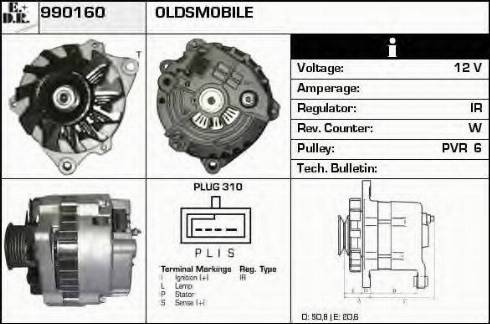 EDR 990160 - Генератор vvparts.bg