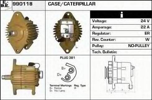 EDR 990118 - Генератор vvparts.bg