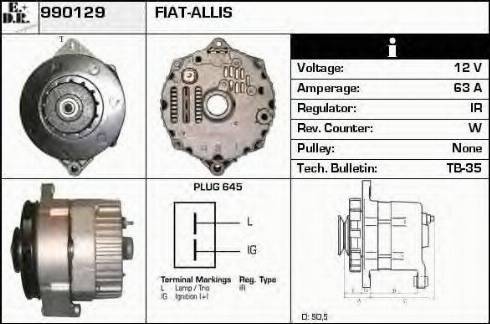 EDR 990129 - Генератор vvparts.bg