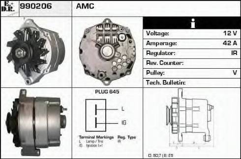 EDR 990206 - Генератор vvparts.bg