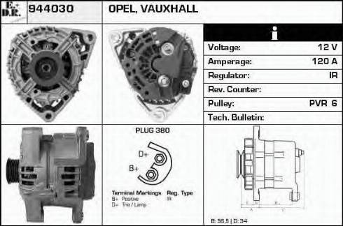 EDR 944030 - Генератор vvparts.bg